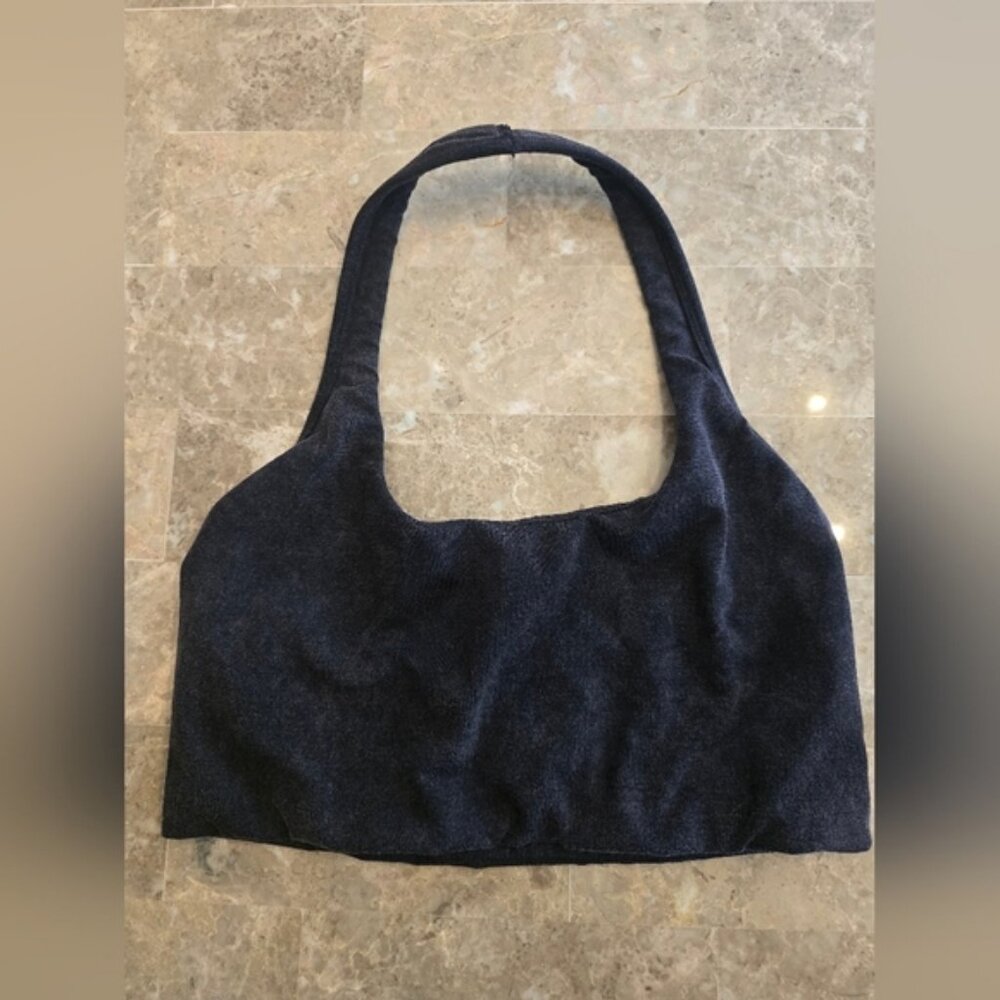 Free People Movement Halter Black Wash Sport Bra